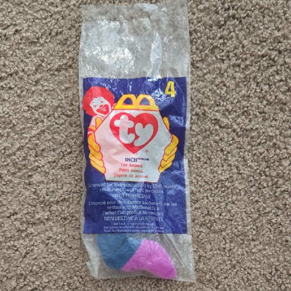 NWT McDonald's TY Beanie Baby Inch